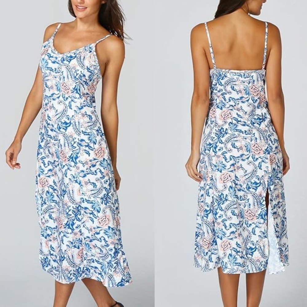 Floral Midi Casual Dress